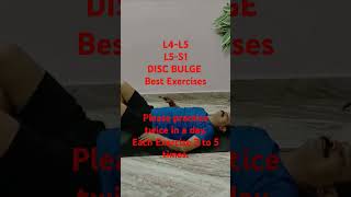 L4L5 L5S1 SIMPLE EXERCISE DISC BULGE [upl. by Chauncey224]