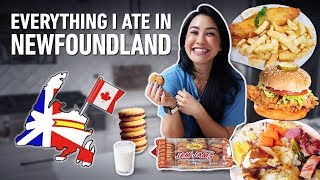 Everything I Ate In Newfoundland “All In” In Canada amp Newfie Food Reviews [upl. by Nereil]