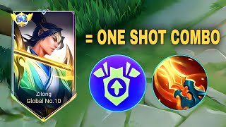 WTF ZILONG NEW ONESHOT COMBO BUILD😳 DANGEROUS ITEM ZILONG BEST BUILD 2023  MOBILE LEGENDS [upl. by Airemaj]