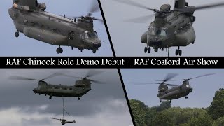 First Look at the New RAF Chinook Role Demo  RAF Cosford Air Show 2024 [upl. by Richarda]