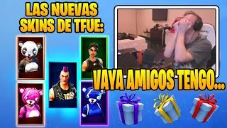 Ť₣U3 Reacciona A Las SKINS Que LE REGALARON EN FORTNITE Abre Los Regalos [upl. by Anemolihp]