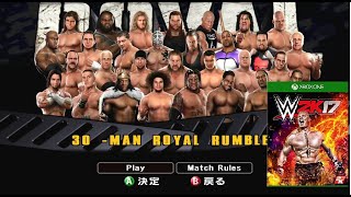 WWE 2K17  30man Royal Rumble  212 [upl. by Amabelle963]