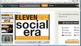 How to upload a powerpoint presentation to slideshare [upl. by Biegel]