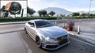 Audi RS5 Coupe  Forza Horizon 5  Steering Wheel Gameplay [upl. by Prentiss]