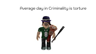 Average Day In Roblox Criminality [upl. by Yelsna909]