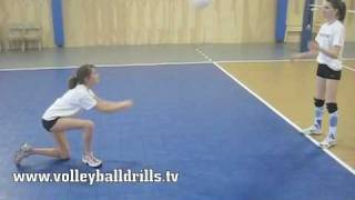 Beginner volleyball How to pass a volleyball [upl. by Mcgraw]