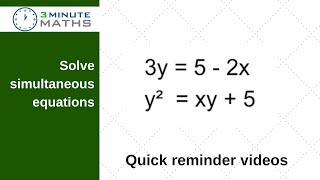 Simultaneous equations GCSE maths  grade 7 quite difficult [upl. by Alysoun42]