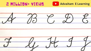 Cursive writing for Beginners 2 A to Z CBSE ICSE IGCSE IB Capital letters कैसे लिखना सिखाएं [upl. by Imena]