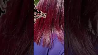 Logra Cabello Rojo Cereza sin Decolorar paso a paso redhair shorts hairshorts [upl. by Akinot881]