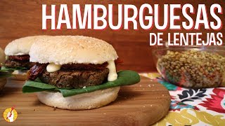 Cómo Hacer HAMBURGUESAS DE LENTEJAS Caseras  Receta Fácil  Tenedor Libre [upl. by Murrell]