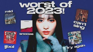 the ABSOLUTE WORST kpop albums released in 2023 [upl. by Saihttam423]