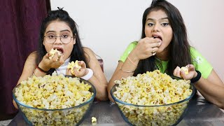 UNLIMITED POPCORN Eating Challenge  Biggest Bowl of PopCorn Eating Competition  Food Challenge [upl. by Hnim823]