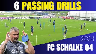 🔰FC Schalke 04 Training Session  6 Passing drills [upl. by Hanoy816]