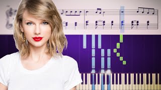 Taylor Swift  exile feat Bon Iver  Piano Tutorial  SHEETS [upl. by Leak]