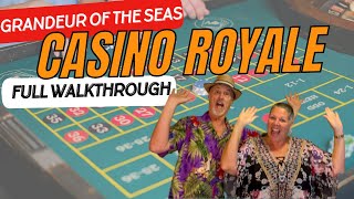 Grandeur of the Seas Casino Tour Full Walkthrough of the Casino Royale [upl. by Ugo]