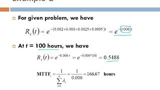 QUALITY MANAGEMENT I RELIABILITY I L7 I SERIES amp PARALLEL SYSTEMS I PART 2 I NUMERICAL PROBLEMS [upl. by Susejedairam533]