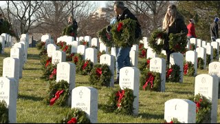 Wreaths Across America 2022 at Arlington National Cemetery [upl. by Notlem]