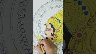 Maa saraswati painting  art  shorts [upl. by Lindeberg]