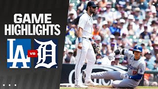 Dodgers vs Tigers Game Highlights 71324  MLB Highlights [upl. by Kiraa571]