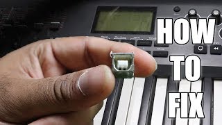 How To Repair A Faulty Midi Keyboard USB B  20  Connector [upl. by Letnohs858]