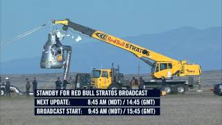 Felix Baumgartner Red Bull Stratos freefall from the edge of space  capture youtube live stream [upl. by Bina899]