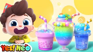 Rainbow Drinks Song  Colors Song  Nursery Rhymes amp Kids Songs  Yes Neo [upl. by Yeung]