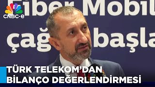 Türk Telekom CEOsu Ümit Önaldan Türk Telekom Bilanço Açıklaması Sonrası Değerlendirmeler [upl. by Oliviero]