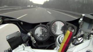 Yamaha FZR 1000 0250 kmh in 1080p [upl. by Kired676]