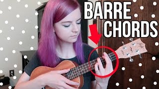 How to play barre chords tips amp advice to step up your ukulele game🌟 [upl. by Iana]