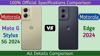 Motorola Moto G Stylus 5G 2024 Vs Motorola Edge 2024 [upl. by Macario]