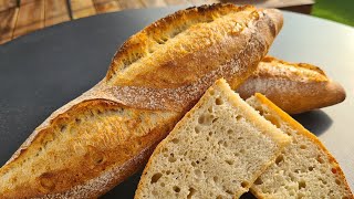 Recette de Baguette de campagne facile à la maison [upl. by Nellak941]