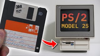 IBM PS2 Model 25 diagnostics and starter disk walkthrough [upl. by Yrtnahc]