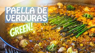 PAELLA DE VERDURAS cocina fácil vegana y saludable [upl. by Saimon]