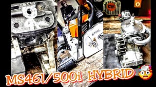 FIRST EVER MS461500i HYBRID🤯 and some piston pieces 💥 fire extinguishers 🔥 and the 200T PIPE SAW 😱 [upl. by Solracesoj175]