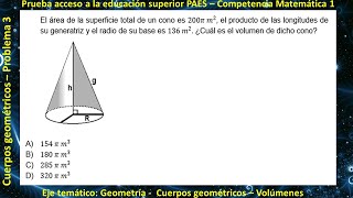 Geometría  Cuerpos geométricos  Problema 3 [upl. by Nywloc]