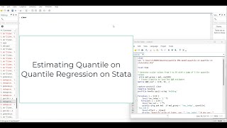 Estimating Quantile on Quantile Model in Stata and its Contour Plot Visualization [upl. by Olive]