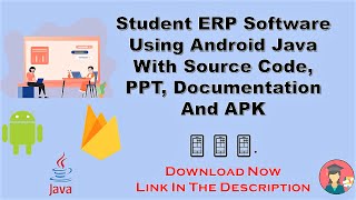 Student ERP Software using Android Java With Source Code PPT Documentation and APK 📱 [upl. by Romeo]