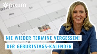 So gestaltest du einen Geburtstagskalender mit deinen liebsten Fotos  Pixum Tutorials [upl. by Pellet]