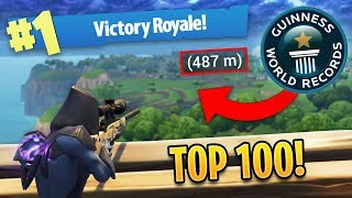 TOP 100 BEST FORTNITE SNIPER SHOTS OF ALL TIME [upl. by Carrol]