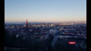 Freiburg 2024 im Zeitraffer mit Aussicht vom Schlossberg [upl. by Notniuq]