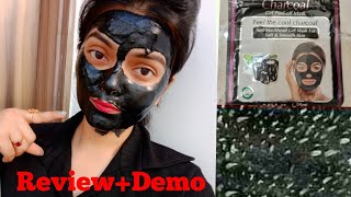 Charcoal Peel Off Mask Review  Demo  चारकोल मास्क को लगाने का सही तरीका  100 works 😊 [upl. by Evered]