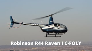 Robinson R44 Raven I CFOLY  Décollage  Passport Hélico  Mascouche [upl. by Anaes]