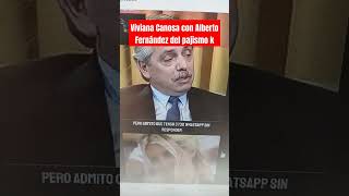 Viviana Canosa con Alberto Fernández del pajismo k [upl. by Freida]