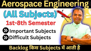 BTech Aerospace Engineering Subjects Syllabus First YearSemester Subjects to Last Year Aerospace [upl. by Enneira]