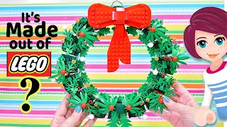 A Christmas wreath made entirely of Lego [upl. by Onailil]