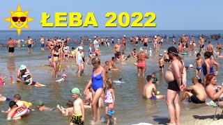 Łeba 2022  plaża wschodnia i zachodnia 4082022 [upl. by Down486]