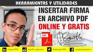 Firmar un documento PDF sin programas [upl. by Nylg]