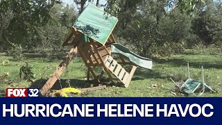 Helene causes widespread flooding heavy damage in Georgia [upl. by Sophey]