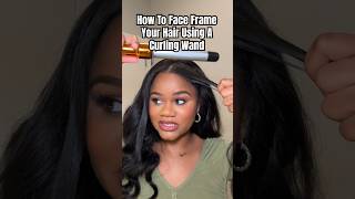 Face framing with a curling wand hairstyleshorts curlingwand beachwaves easyhairstyles [upl. by Acirrej]