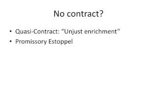 Quasi contract and promissory estoppel [upl. by Styles609]